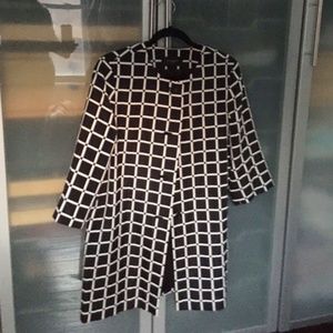 Ann Taylor Windowpane check Jacquard Dress / Coat